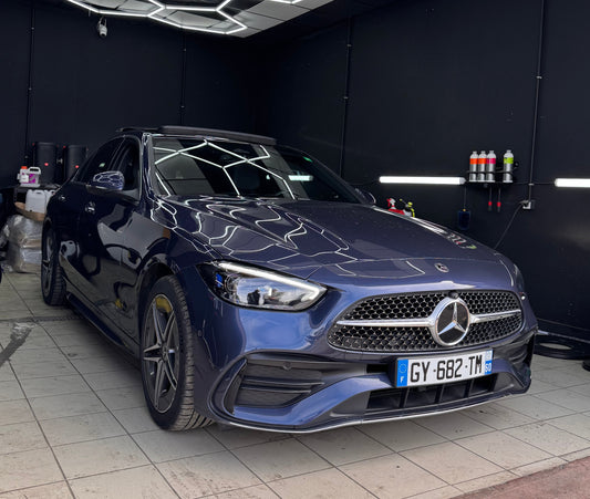 NETTOYAGE INTERIEUR D'ENTRETIENT SUR MERCEDES CLASSE C 300de À CORBAS LYON RHONE-ALPES PROCHE SUD LYONNAIS