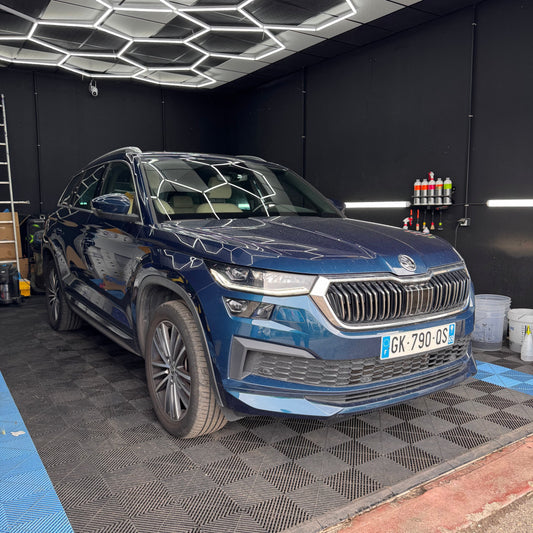 TRAITEMENT DES CUIRS SUR SKODA KODIAQ À CORBAS, LYON RHONE-ALPES PROCHE MEYZIEUX